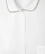 Блузка оверсайз с длинным рукавом белая Gulliver (164)