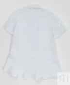 Белая блузка с коротким рукавом Button Blue (128)