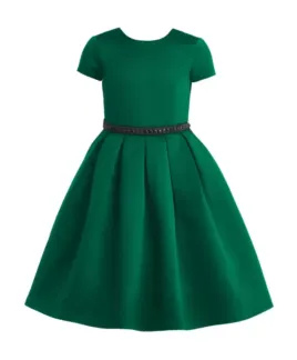 Зеленое нарядное платье Gulliver (146)