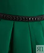 Зеленое нарядное платье Gulliver (152)