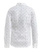 Белая блузка с орнаментом "Ключи" Gulliver (128)