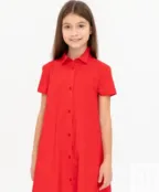 Красное платье с удлиненной спинкой Gulliver (134)