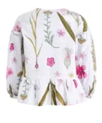 Белая блузка с цветочным принтом Gulliver (110)