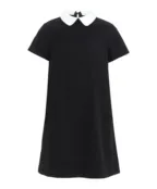 Черное платье со съемным воротничком Gulliver (152)