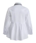 Белая блузка с баской Gulliver (110)