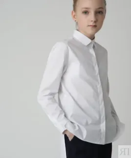Белая блузка с удлиненной спинкой Gulliver (170)
