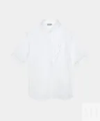 Белая блузка с коротким рукавом Gulliver (164)