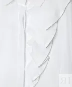 Белая блузка с коротким рукавом Gulliver (128)