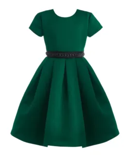 Зеленое нарядное платье Gulliver (122)