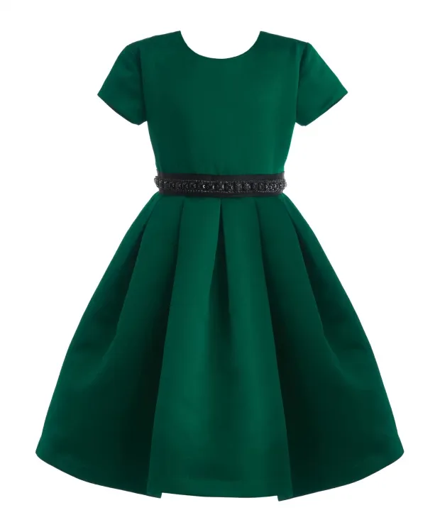 Зеленое нарядное платье Gulliver (116)