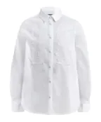 Белая блузка с белым кружевом Gulliver (134)