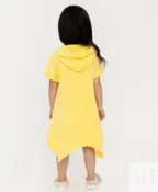 Желтое платье с капюшоном Gulliver (98)