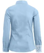 Голубая блузка со сменным бантиком Button Blue (152)