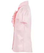 Розовая приталенная блузка Button Blue (140)