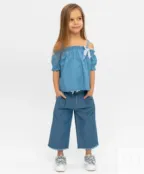 Джинсовая блузка Button Blue (110)