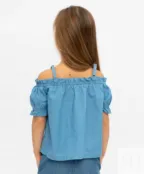 Джинсовая блузка Button Blue (158)