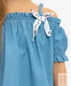 Джинсовая блузка Button Blue (158)
