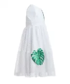 Белое нарядное платье Button Blue (110)