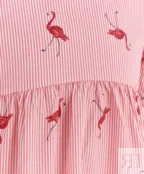 Розовое платье в полоску Button Blue (110)
