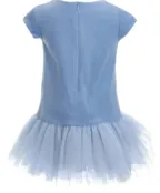 Голубое бархатное платье Gulliver (80)