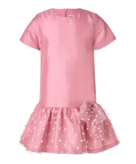 Розовое нарядное платье Button Blue (128)