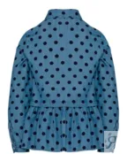 Голубая блузка с баской Button Blue (134)