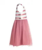Розовое нарядное платье с пайетками Button Blue (128)