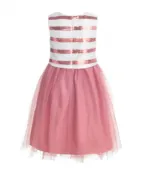 Розовое нарядное платье с пайетками Button Blue (146)