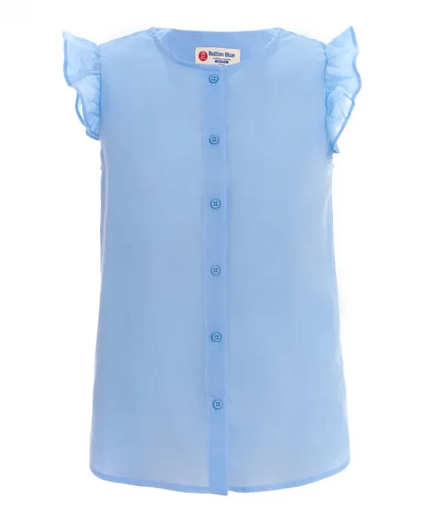 Голубая блузка Button Blue (110)