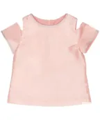 Розовая нарядная блузка Button Blue (128)