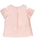 Розовая нарядная блузка Button Blue (110)