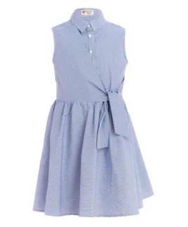 Голубое платье в полоску Button Blue (116)