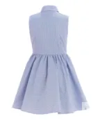 Голубое платье в полоску Button Blue (146)