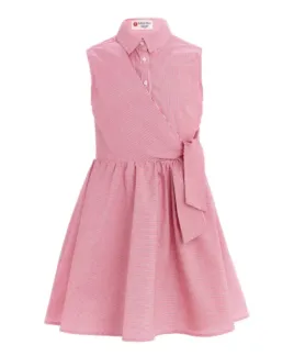 Розовое платье в полоску Button Blue (104)