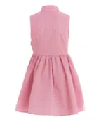 Розовое платье в полоску Button Blue (152)