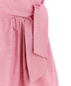 Розовое платье в полоску Button Blue (146)