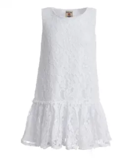 Белое кружевное платье Button Blue (98)