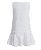 Белое кружевное платье Button Blue (146)