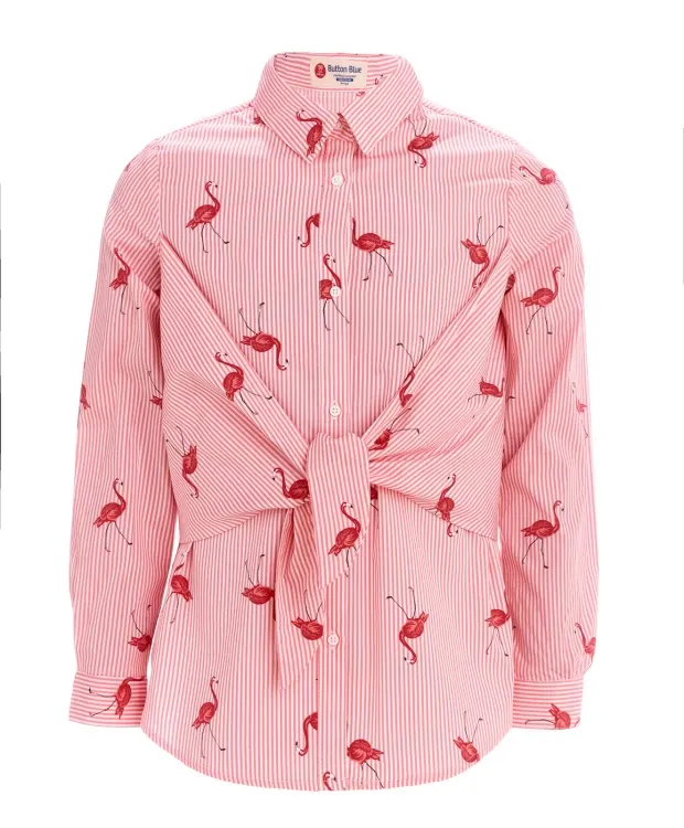 Розовая блузка Button Blue (152)