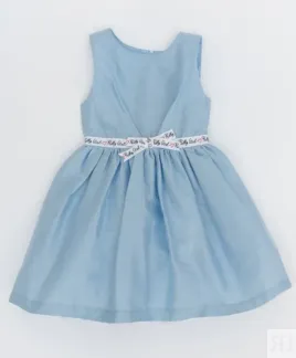 Голубое нарядное платье Button Blue (128)