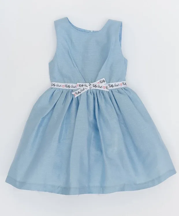 Голубое нарядное платье Button Blue (122)
