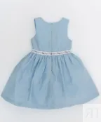 Голубое нарядное платье Button Blue (122)