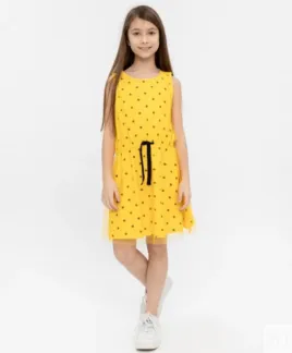 Желтое платье Button Blue (158)