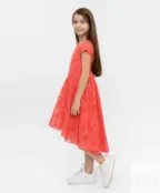 Розовое платье с орнаментом "Розы" Button Blue (110)
