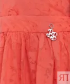 Розовое платье с орнаментом "Розы" Button Blue (134)