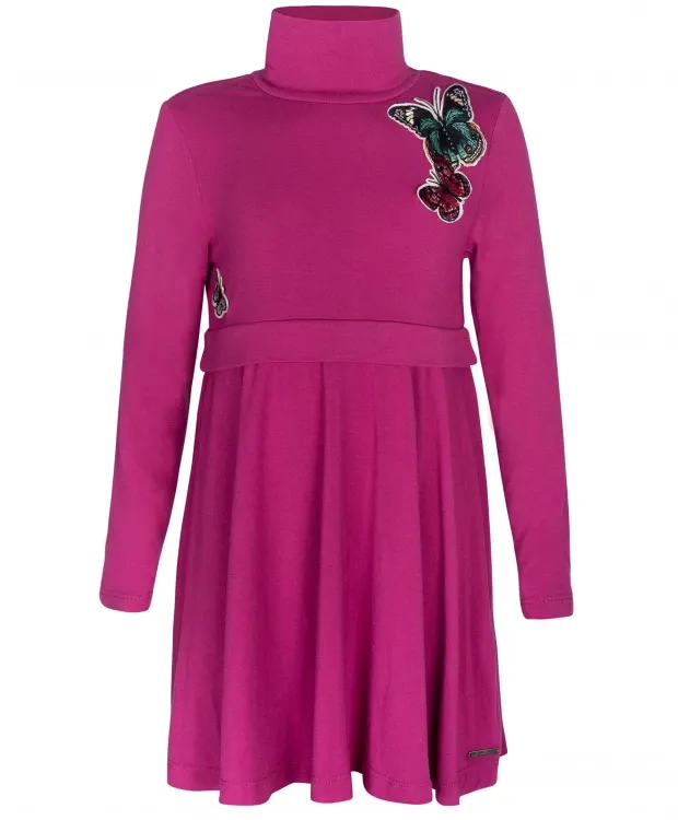 Розовое трикотажное платье Gulliver (110)
