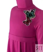 Розовое трикотажное платье Gulliver (110)