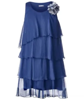 Синее платье с декором Gulliver (134)