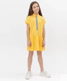 Желтое платье Button Blue (140)