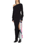 Рестайлинговое платье 1/OFF 31371-01.M черный+розовый m